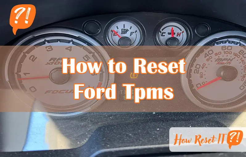How to Reset Ford Tpms