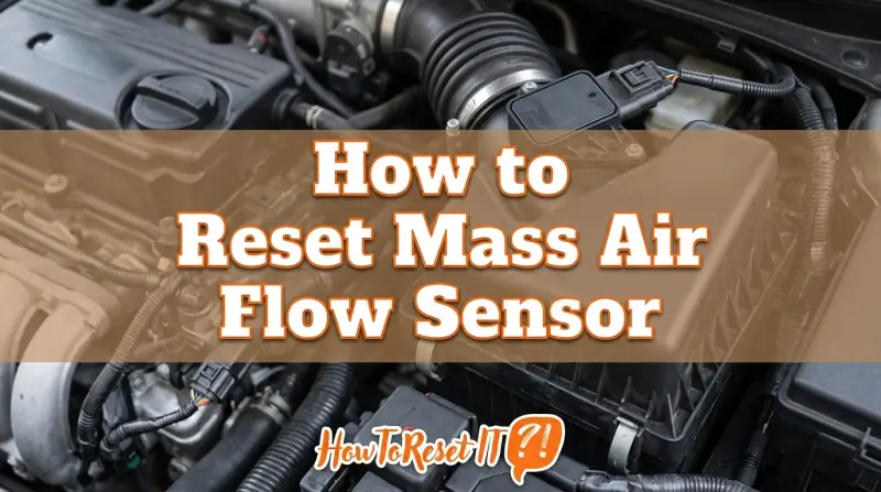 How to Reset Mass Air Flow Sensor