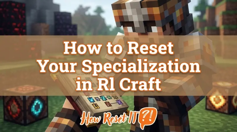 How to Reset Your Specialization in Rl Craft