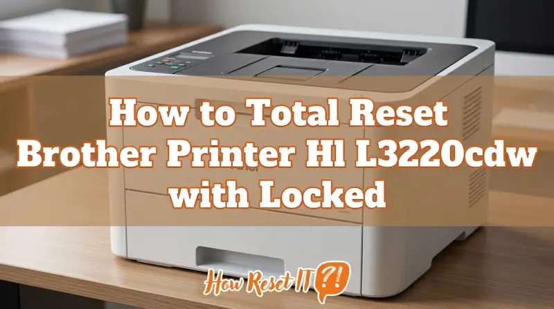 How to Total Reset Brother Printer Hl L3220cdw with Locked