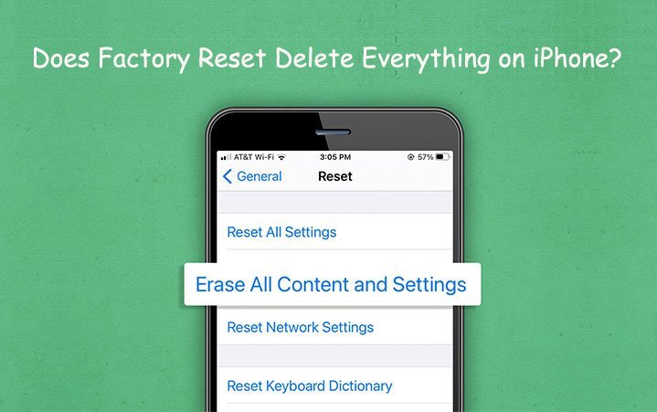 A user tapping the settings menu on their smartphone to begin the reset.