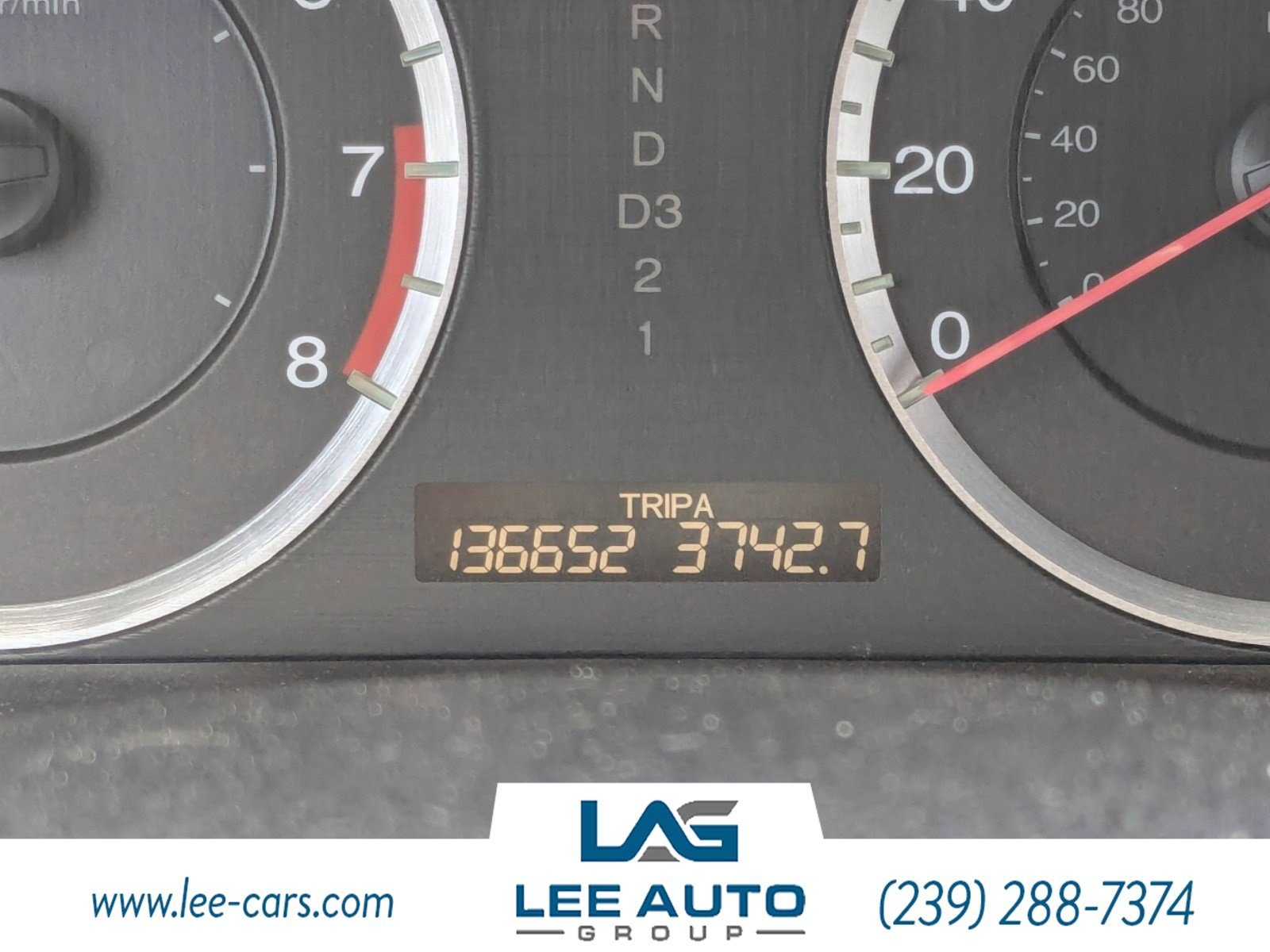 The Honda Accord dashboard display confirming a successful oil life reset to 100 percent.