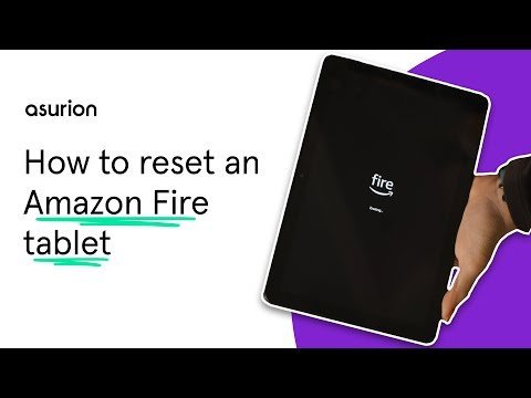 A user taps the settings icon on a tablet screen to begin a factory reset.