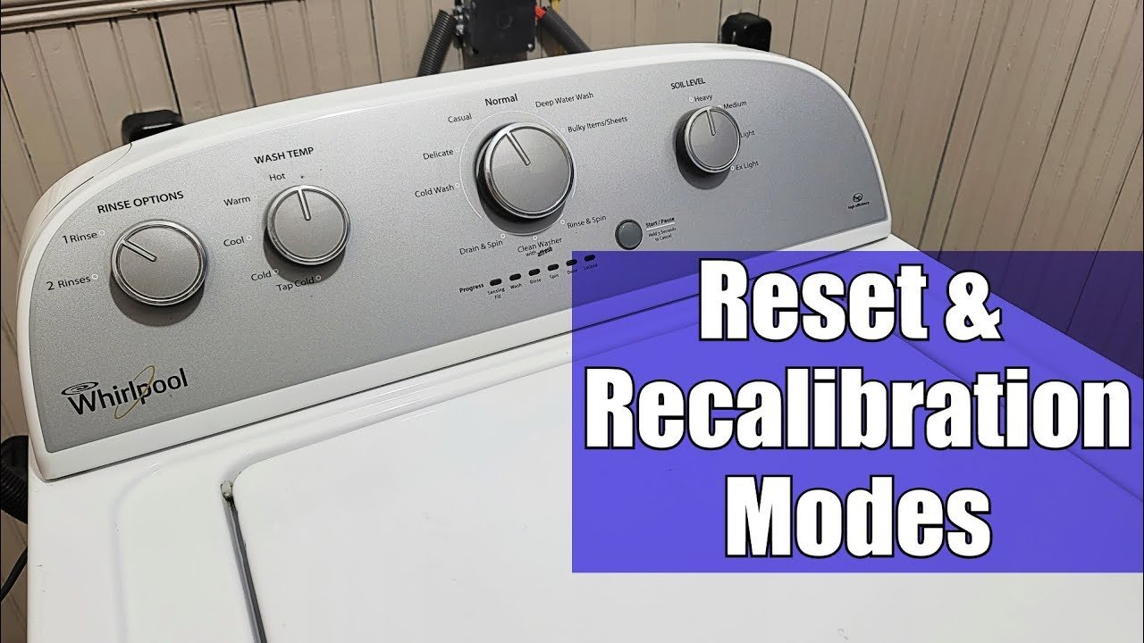 Hands unplugging the power cord of a Whirlpool Duet washing machine.