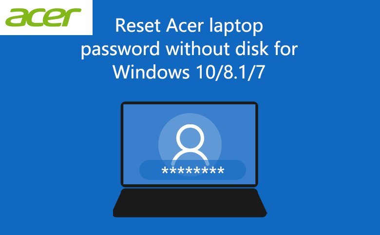 An Acer laptop screen showing the Windows language selection menu after a system reset.