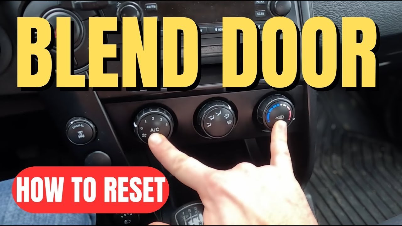 A technician removes a specific fuse to reset the vehicle climate control system.