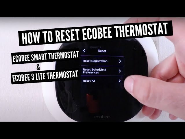 The welcome screen of a thermostat after a successful factory reset.