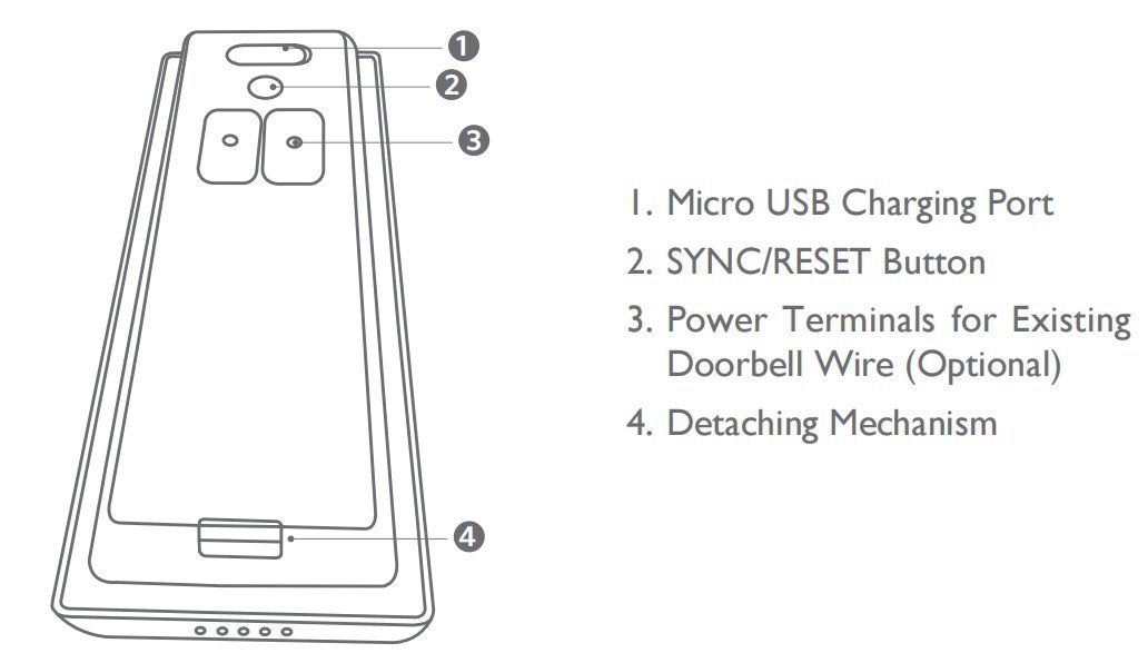 Accessing the device management settings on a smartphone to clear the doorbell.