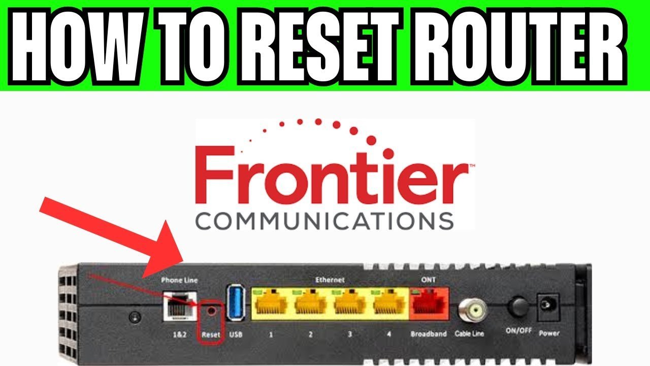 Arris Cable Router How to Reset Frontier Router: Fix Wi-Fi & More