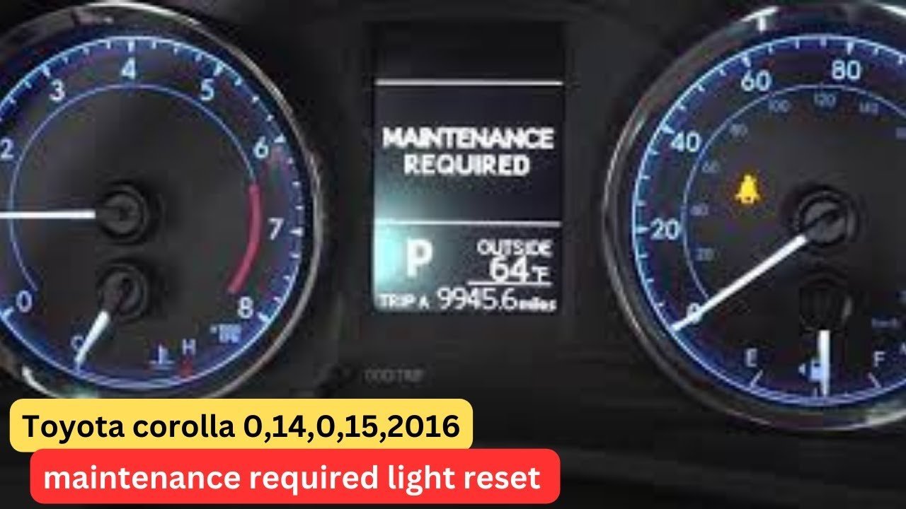 Digital odometer screen showing zeros after a maintenance light reset.