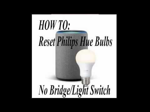 A user interacting with the smart home app to reset a light bulb.