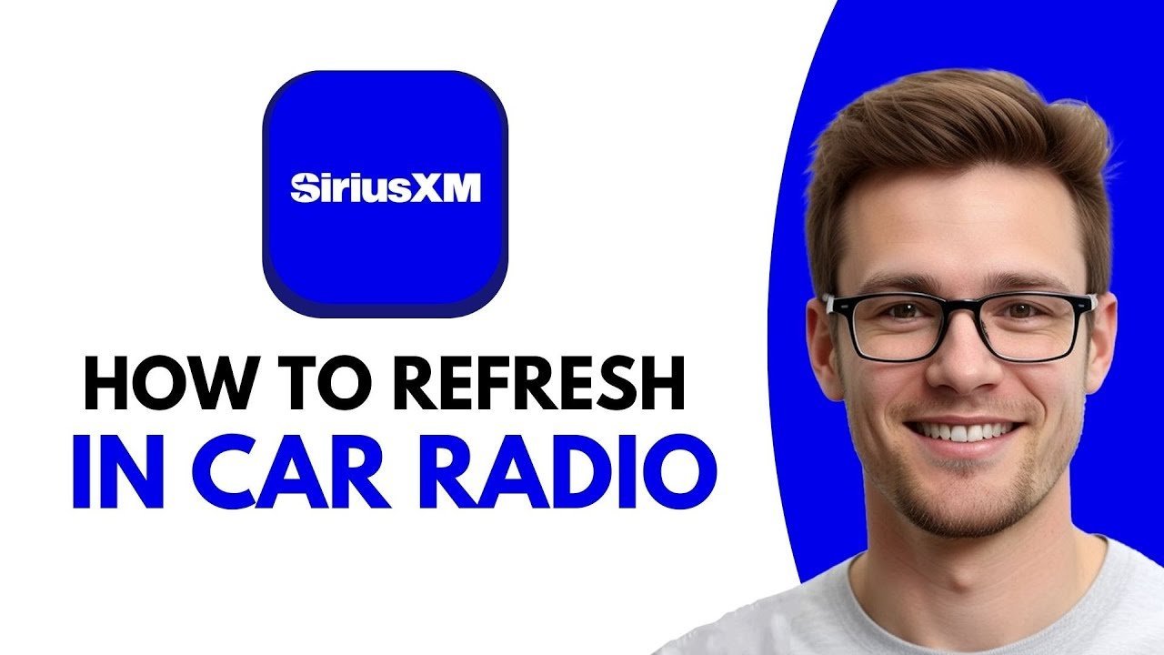 A car display screen showing song metadata and album art after a radio reset.