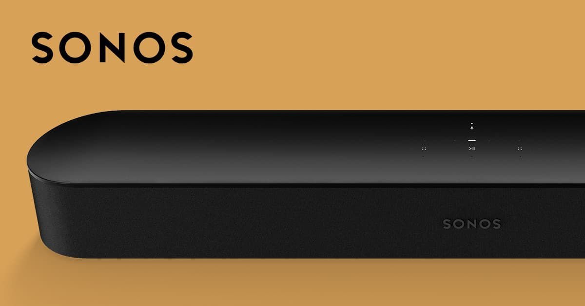 Close-up view of the side control buttons on a Sonos Playbar device.