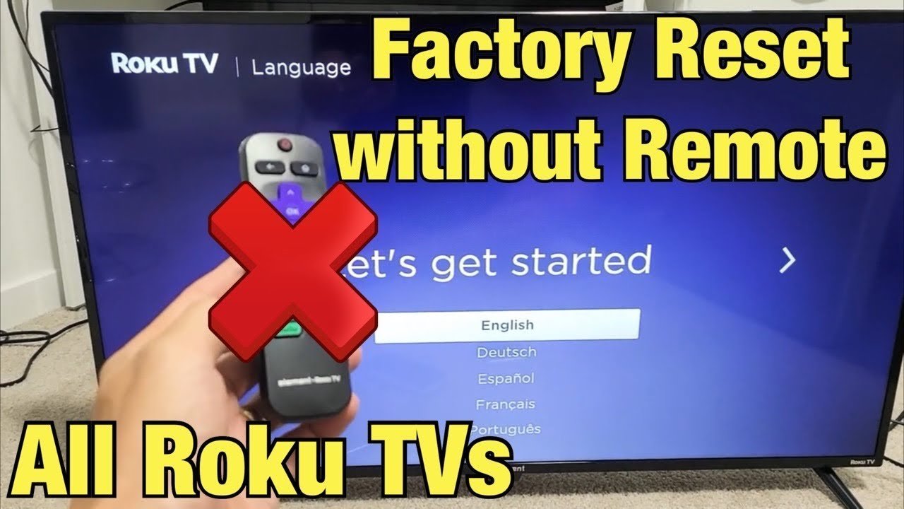 Hands configuring a mobile hotspot on a smartphone to connect a Roku.